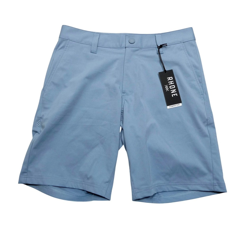 Rhone Shorts Mens 28 Blue Commuter 9 Inch Inseam Chino Lightweight Performance